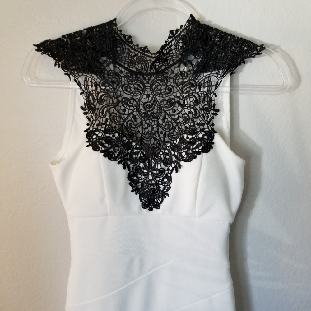 SOLD 💫 Black and Ivory Dress S (NWT) - Picture 2 of 8
